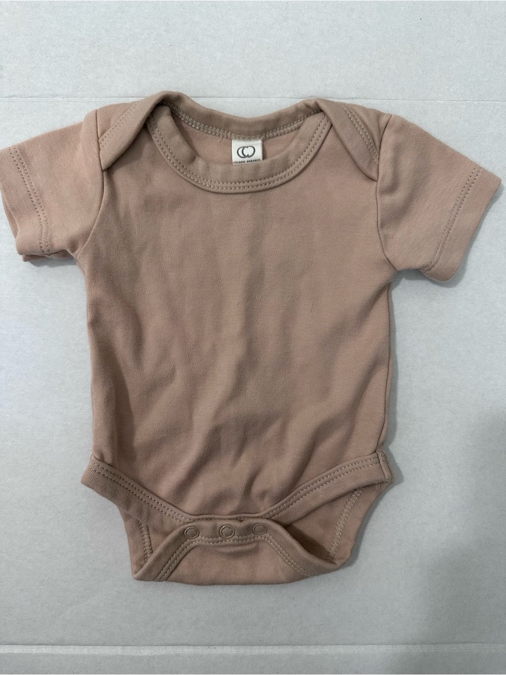 COLORED ORGANICS Beige Bodysuit Newborn